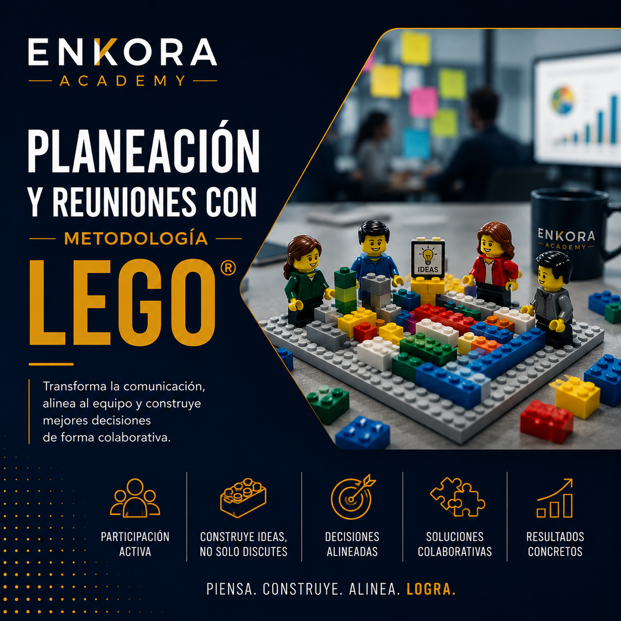 Planeación y Reuniones con Metodología LEGO
